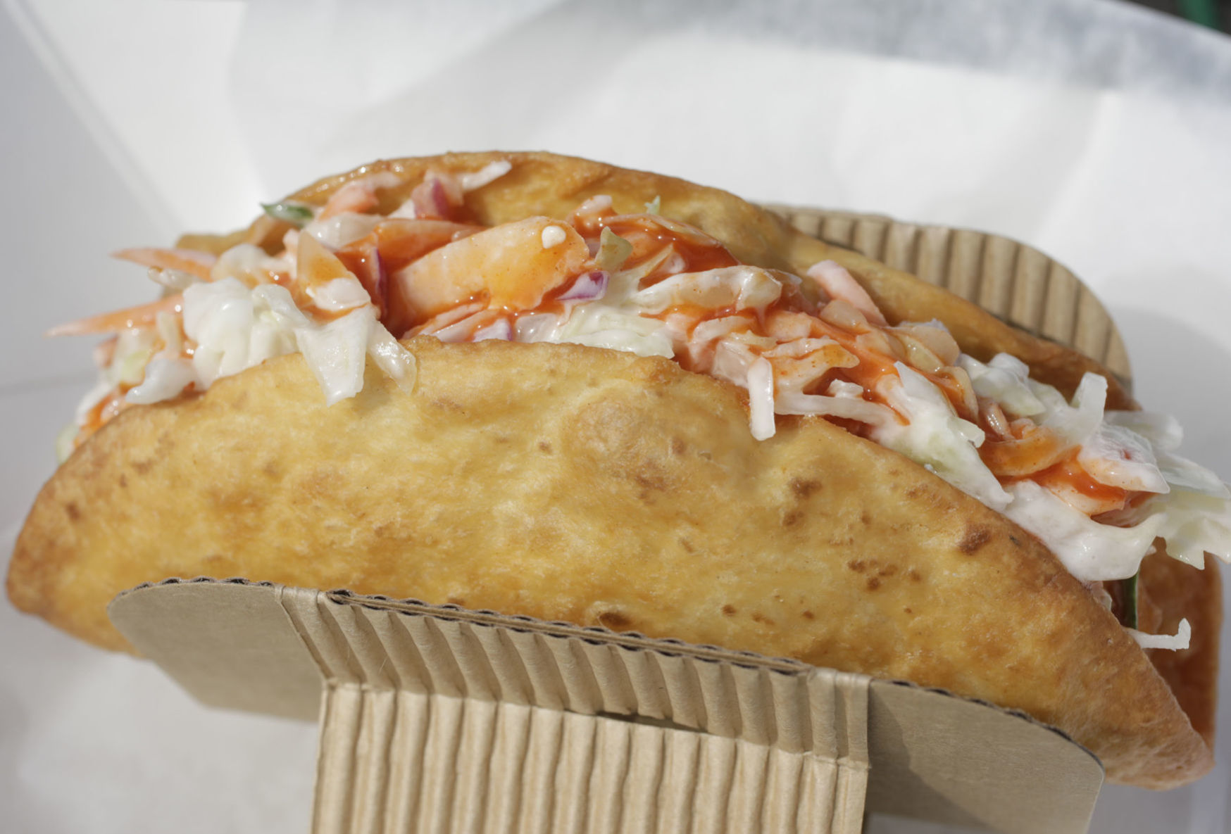 HOT CHICK DEEP-FRIED CHEESE CURD TACO - $7